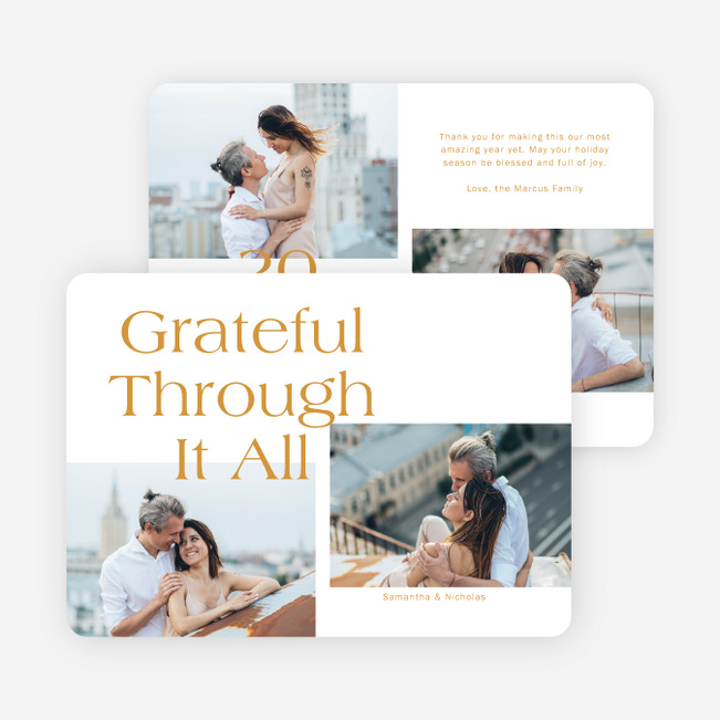 Through It All Holiday Cards and Invitations - Yellow