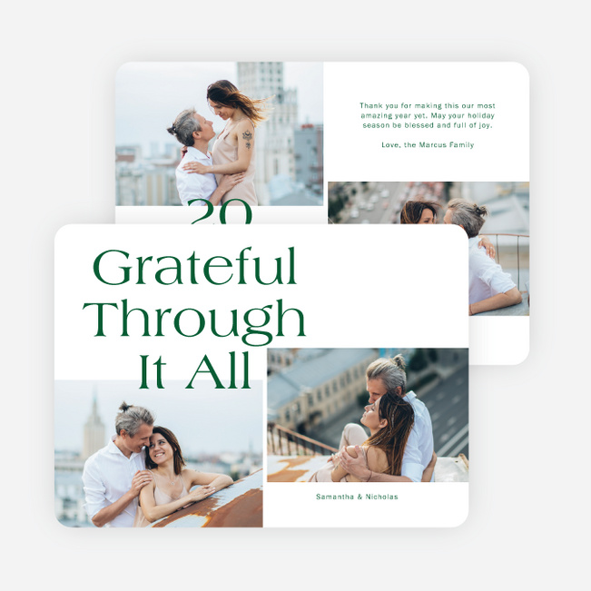 Through It All Holiday Cards and Invitations - Green