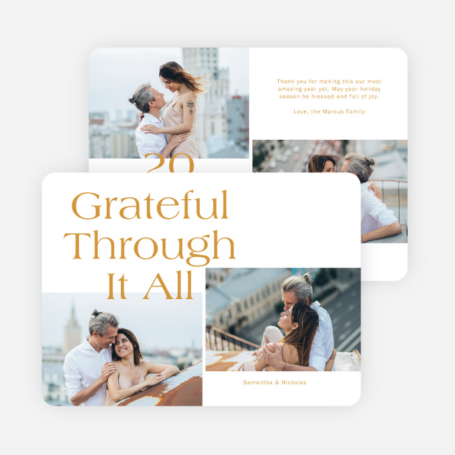 Through It All Holiday Cards and Invitations - Yellow