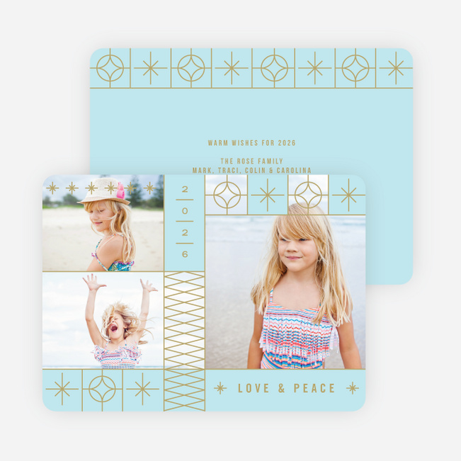 Stars and Stripes Holiday Cards - Blue