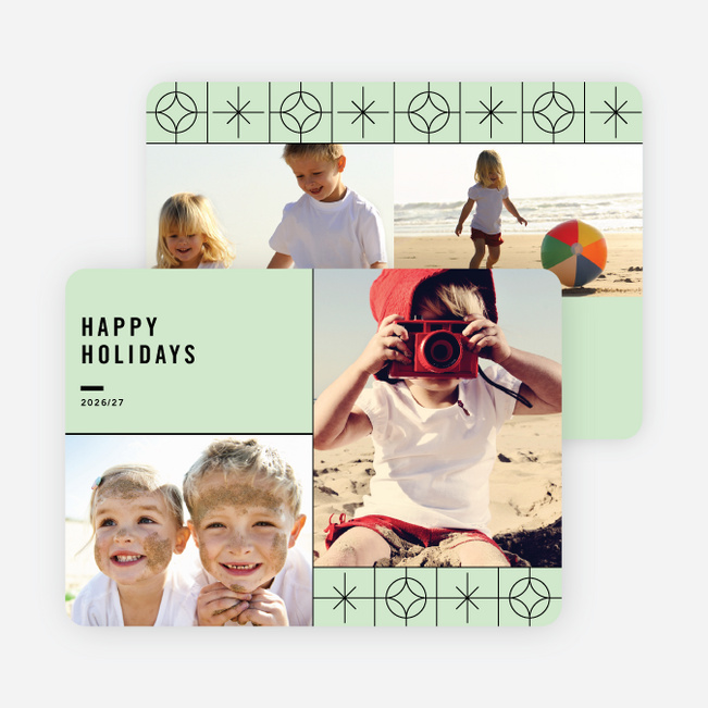 Reach for the Stars Holiday Card - Green