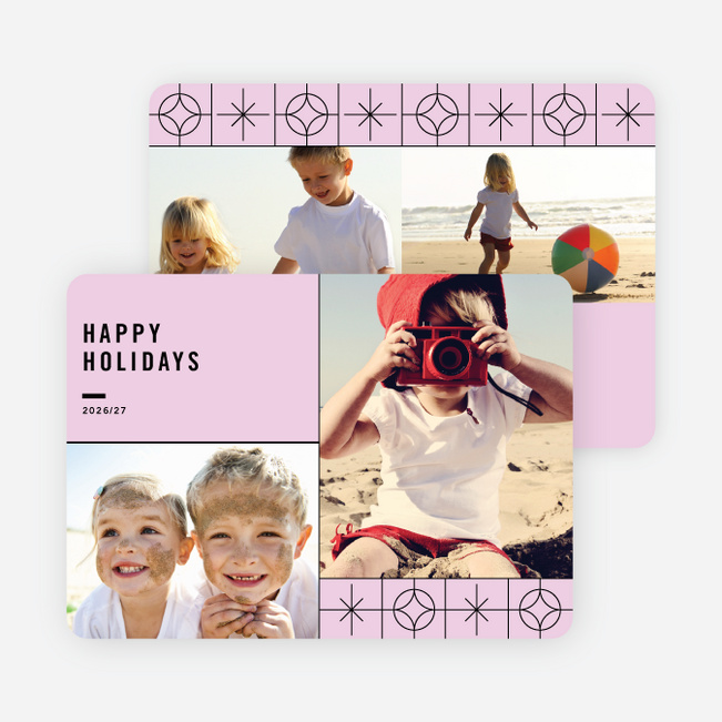 Reach for the Stars Holiday Card - Purple