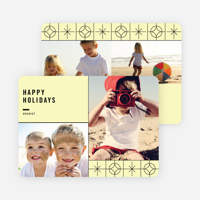 Reach for the Stars Holiday Card - Yellow