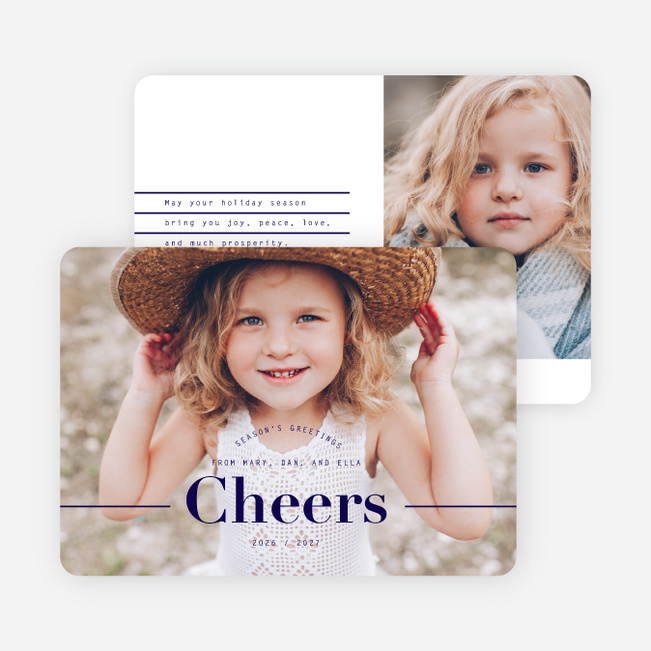 Rejoice Now Christmas Cards - Blue