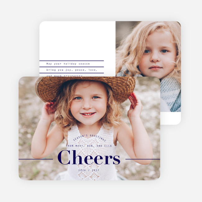 Rejoice Now Christmas Cards - Blue