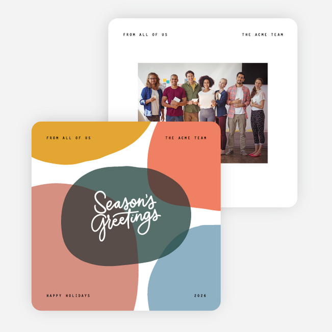 Colorful Greetings Holiday Cards - Multi