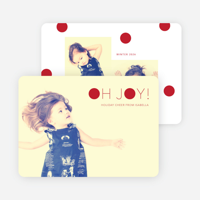 Oh Joy Dots Holiday Cards - Red