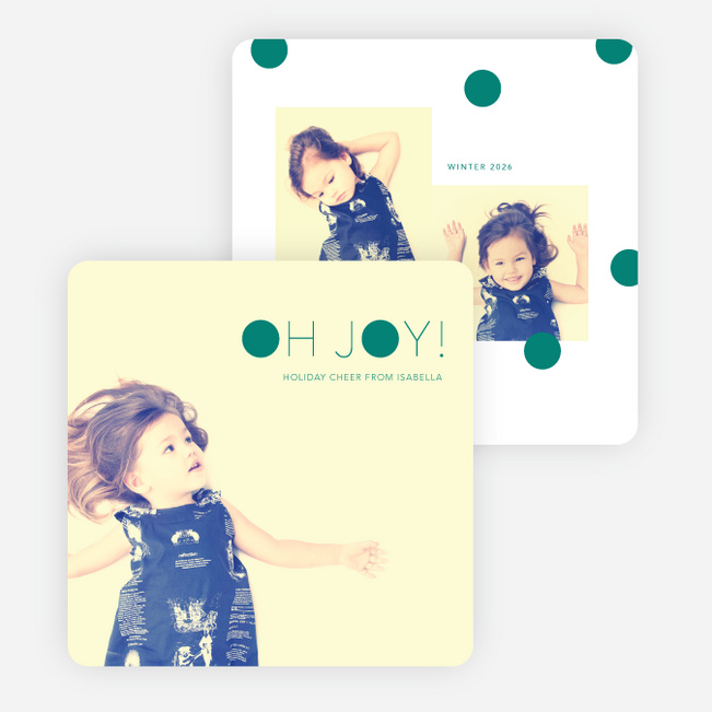 Oh Joy Dots Holiday Cards - Green