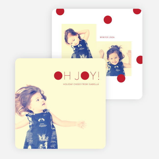 Oh Joy Dots Holiday Cards - Red