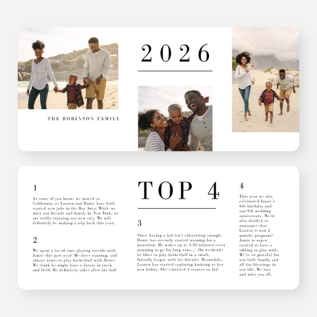 Best Moments Photo Holiday Cards - White