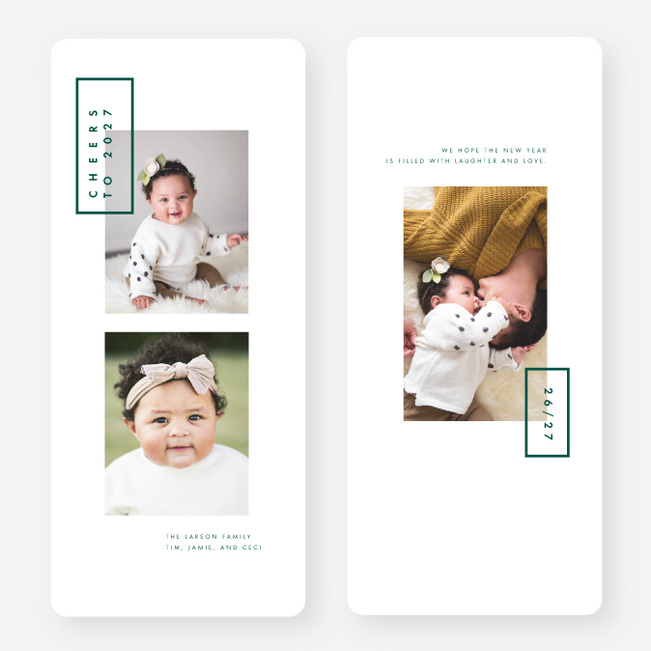 Brightness Wrapped Up Holiday Cards - Green