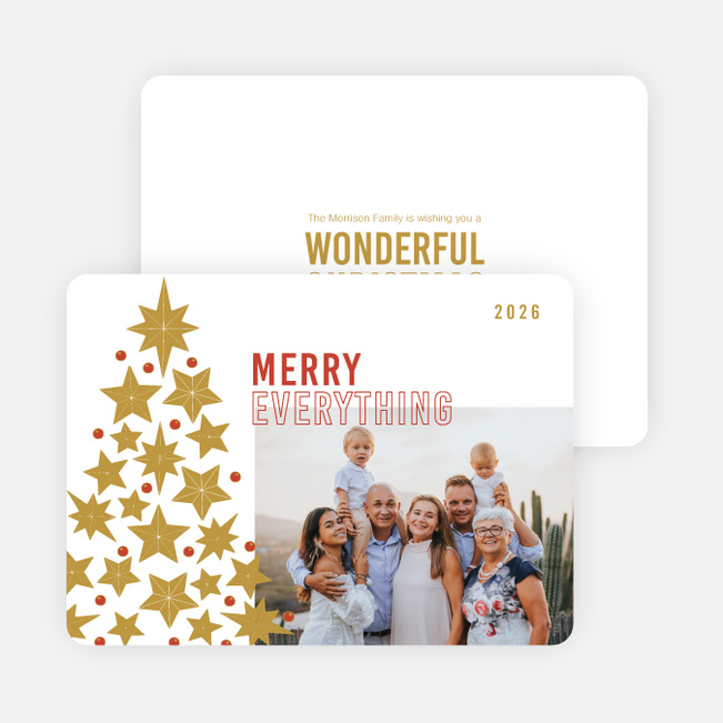 Tree Assemblage Christmas Cards - Multi