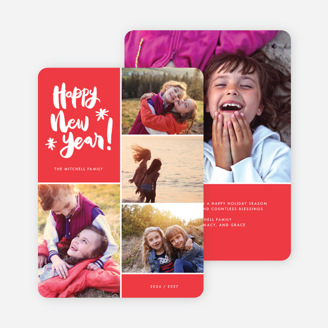 Warm Wishes Holiday Cards - Red