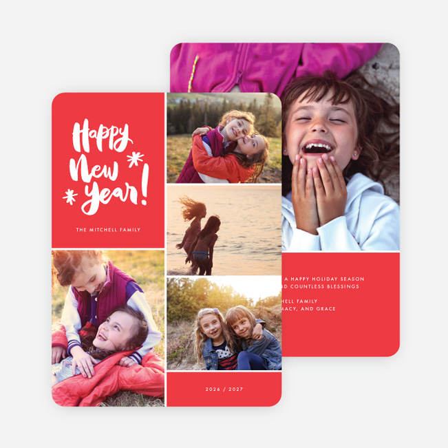 Warm Wishes Holiday Cards - Red