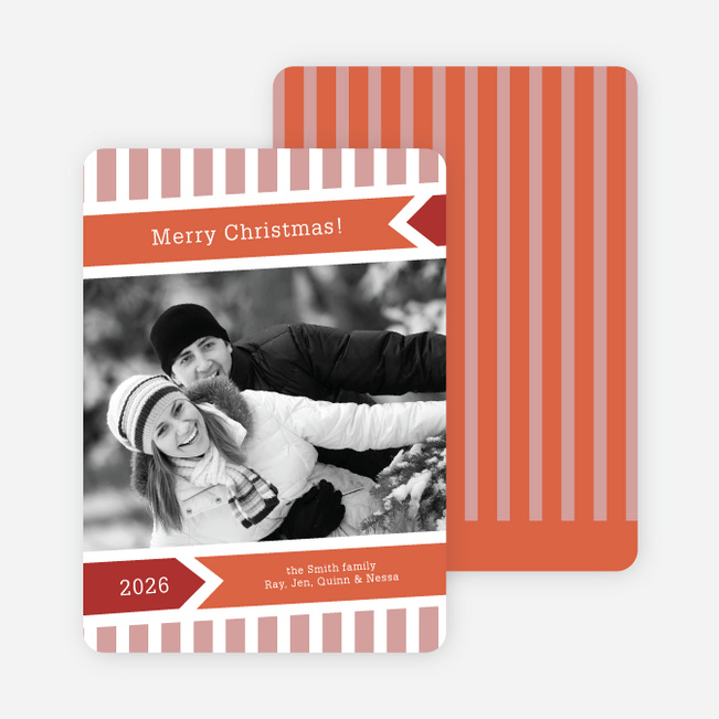Modern Merry Christmas Cards - Terra Cotta