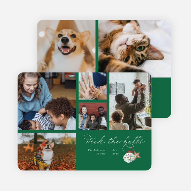Special Decoration Christmas Cards - Green