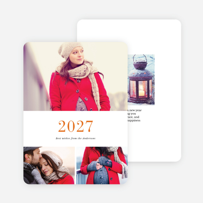 Cheery Type Holiday Cards - Multi