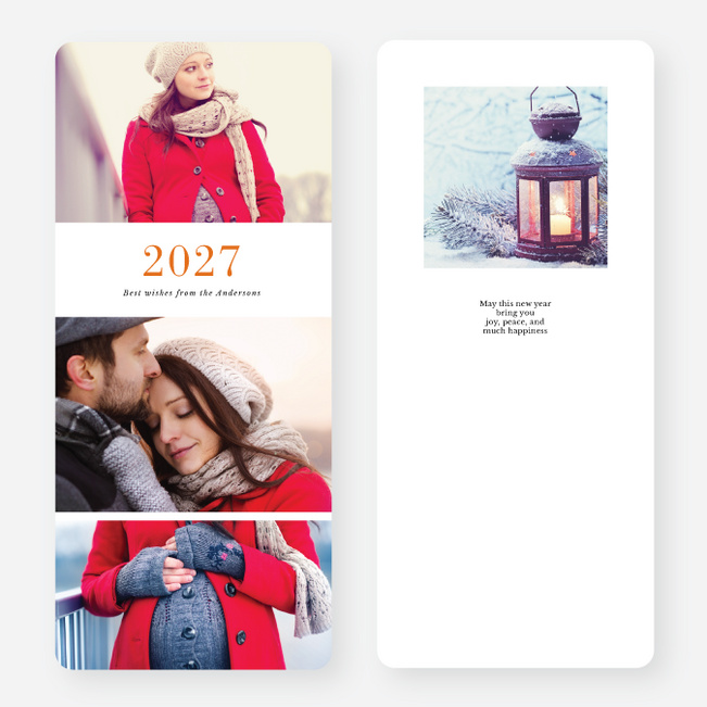 Cheery Type Holiday Cards - Multi