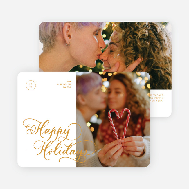 Merry Moments Holiday Cards and Invitations - Yellow