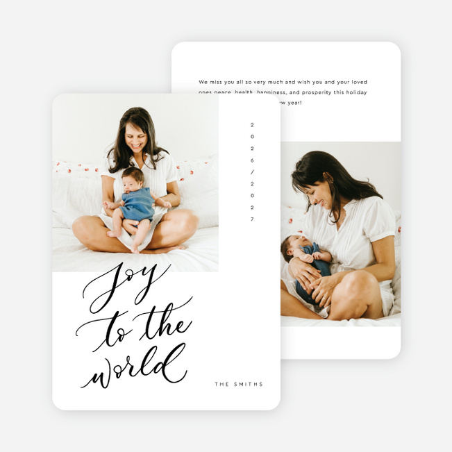 Minimal & Beautiful Christmas Cards - White