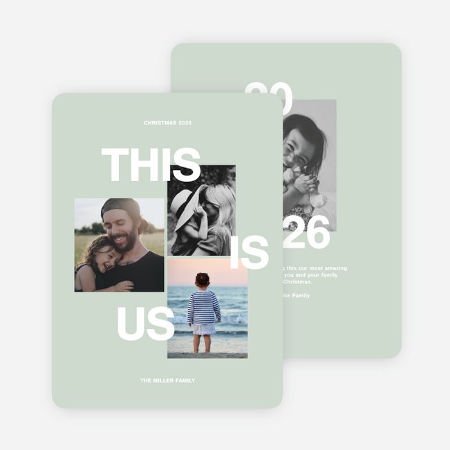 This Is Us Holiday Card - Green