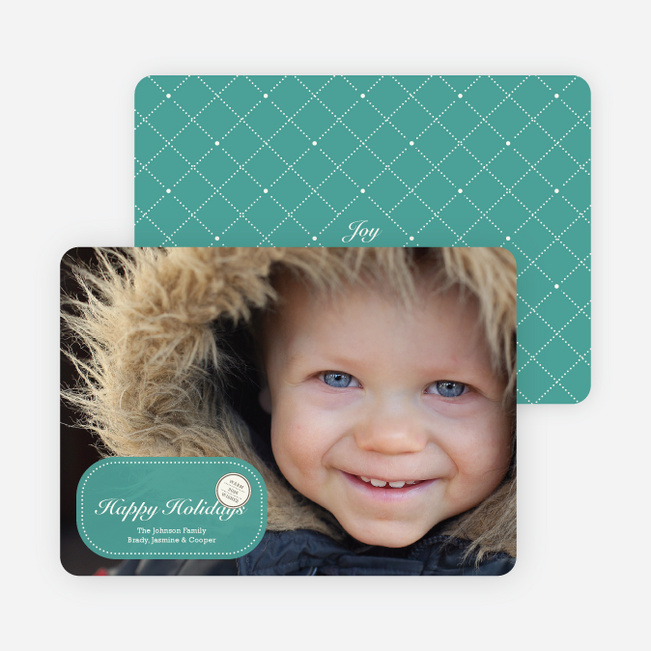 Sealed with a Photo Holiday Cards - Teal