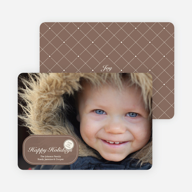 Sealed with a Photo Holiday Cards - Cocoa
