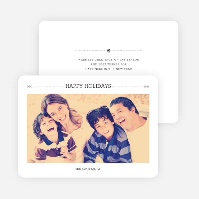 Simply Chic Happy Holiday Cards - Black