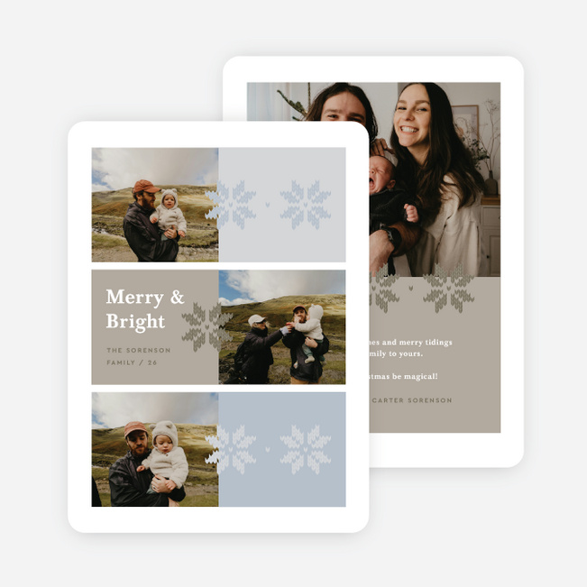 Snow-ho-ho Holiday Cards and Invitations - Beige