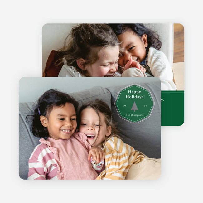 Cleanly Stamped Holiday Cards and Invitations - Green