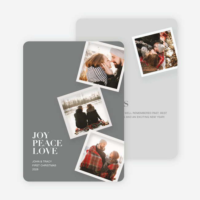 It’s Raining Photos Holiday Cards - Gray