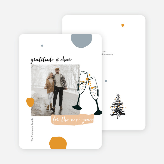 Season of Gratitude New Year Cards and Invitations - Multi