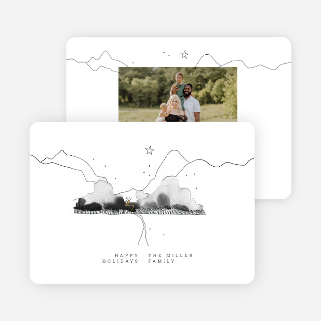 Star Of Bethlehem Christmas Cards - White