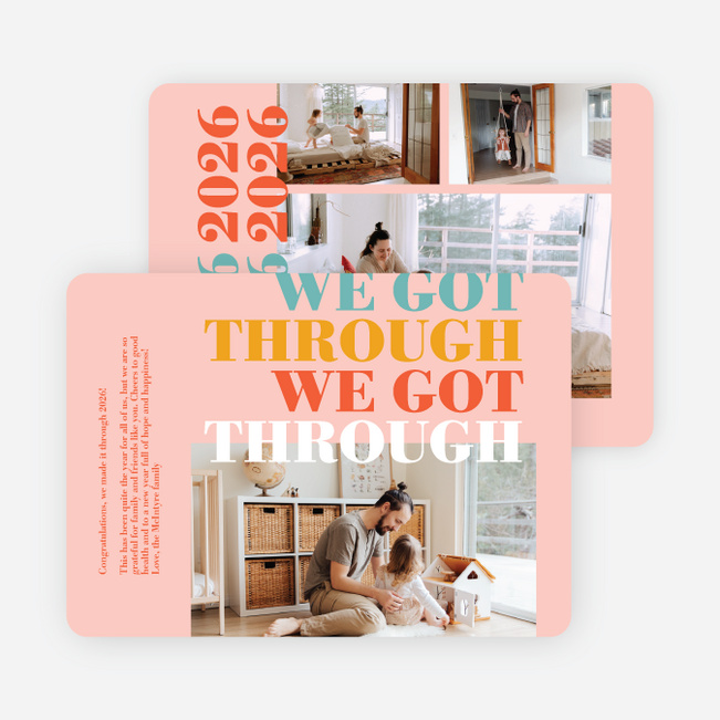 We Got Through Multi Photo Holiday Cards - Multi