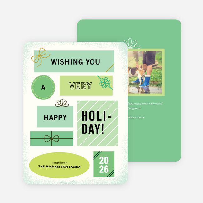 Gifts Galore Holiday Cards - Green