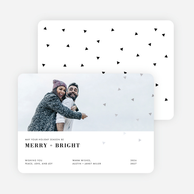 Editorial Style Holiday Cards - Gray