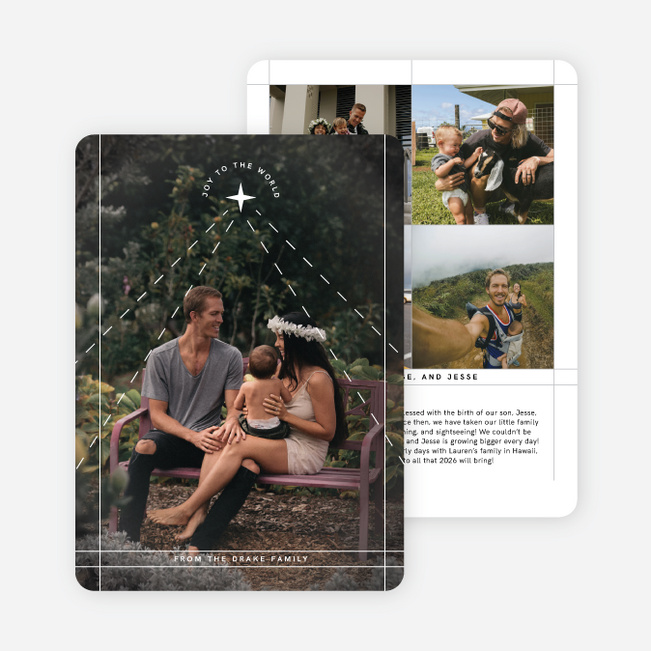 Joyous Nativity Christmas Cards - White