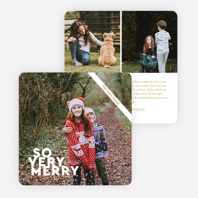 So Very Minimal Christmas Cards - Yellow
