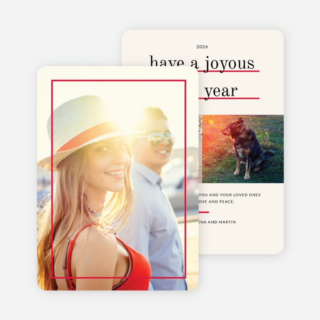 Standout Holiday Cards - Red