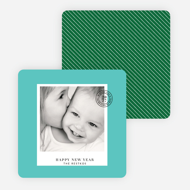 Cards to Put a Stamp on the New Year - Blue