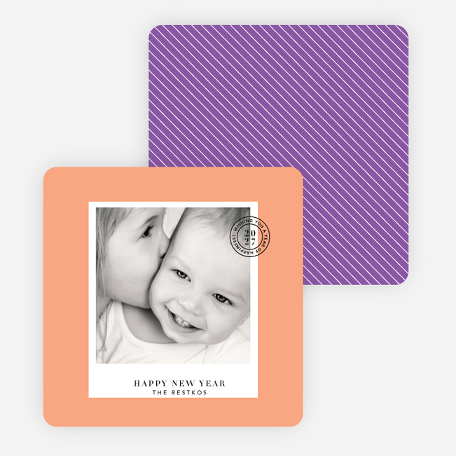 Cards to Put a Stamp on the New Year - Orange