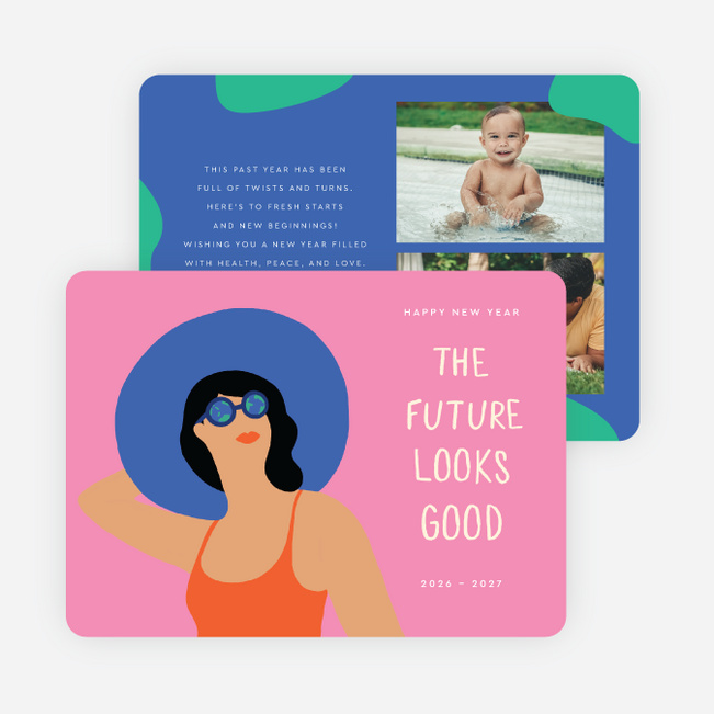 Positive Outlook New Year Cards and Invitations - Multi