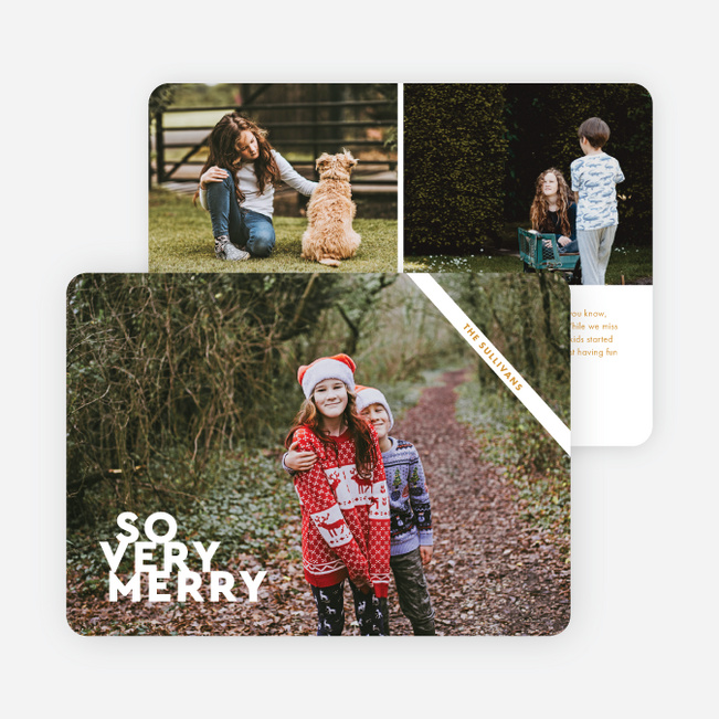 So Very Minimal Christmas Cards - Yellow