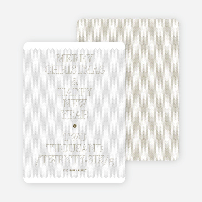 Simple and Bold: Modern Holiday Card - Mercury