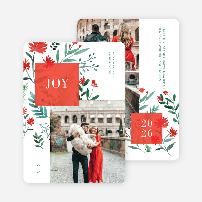 Festive Collage Holiday Cards and Invitations - Multi