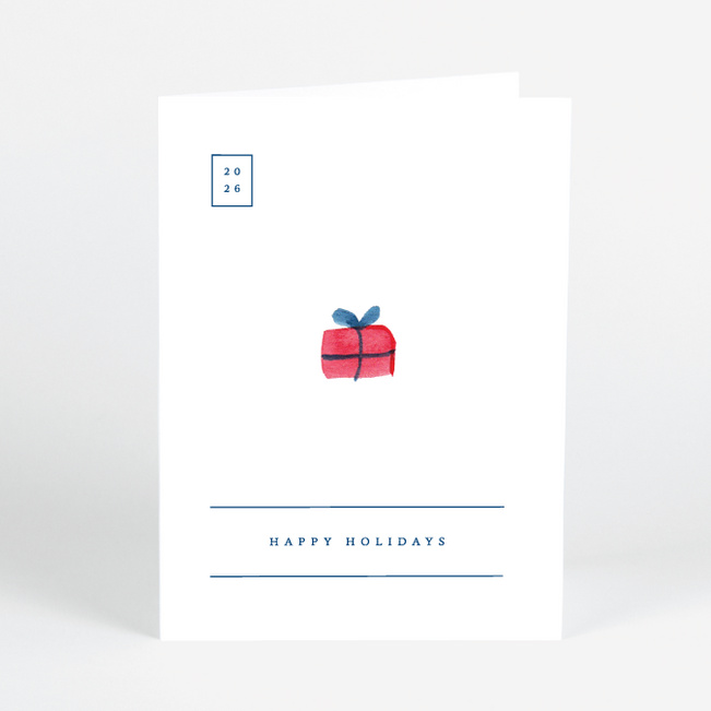 Merry Little Things Business and Corporate Holiday Cards - Blue