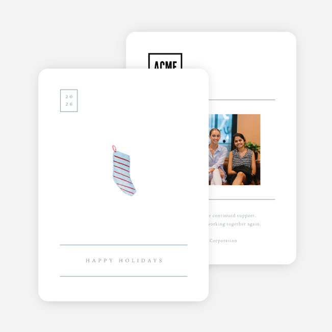 Merry Little Things Business and Corporate Holiday Cards - Gray