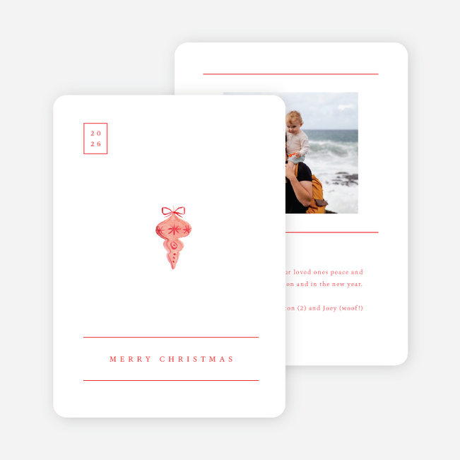 Merry Little Things Christmas Cards - Red