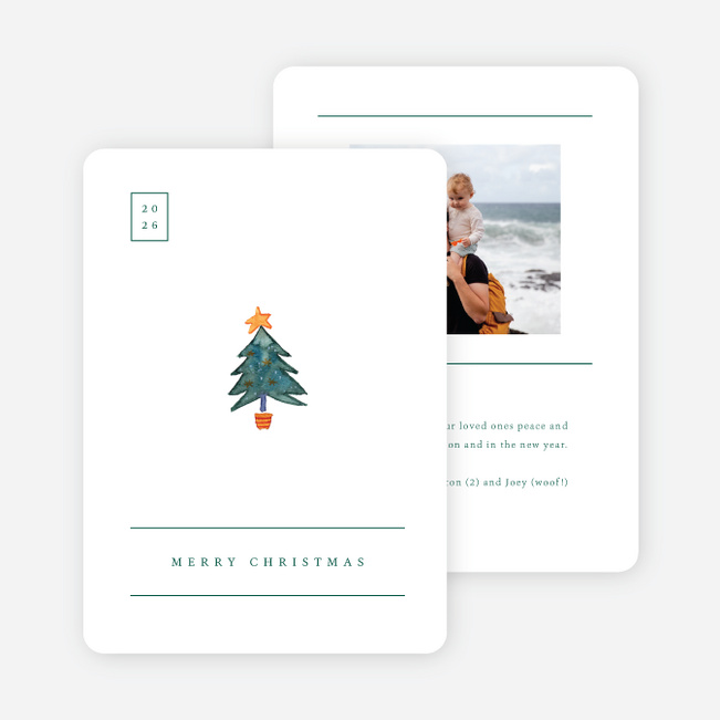 Merry Little Things Christmas Cards - Green