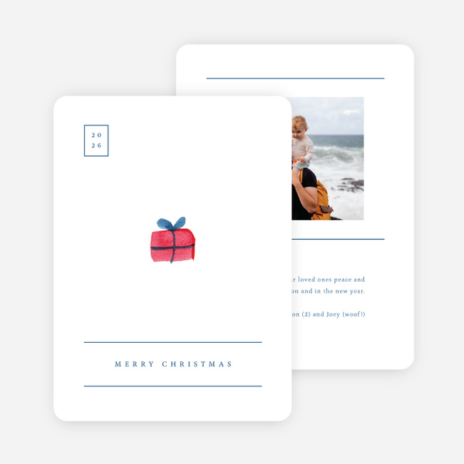 Merry Little Things Christmas Cards - Blue